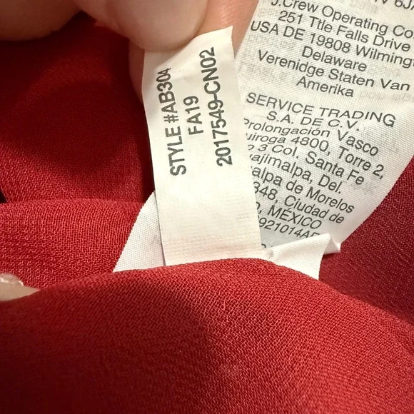 Madewell Button-Front Swing Dress Red White Polka Dot Short Sleeve Mini Size 2 - Picture 7 of 10